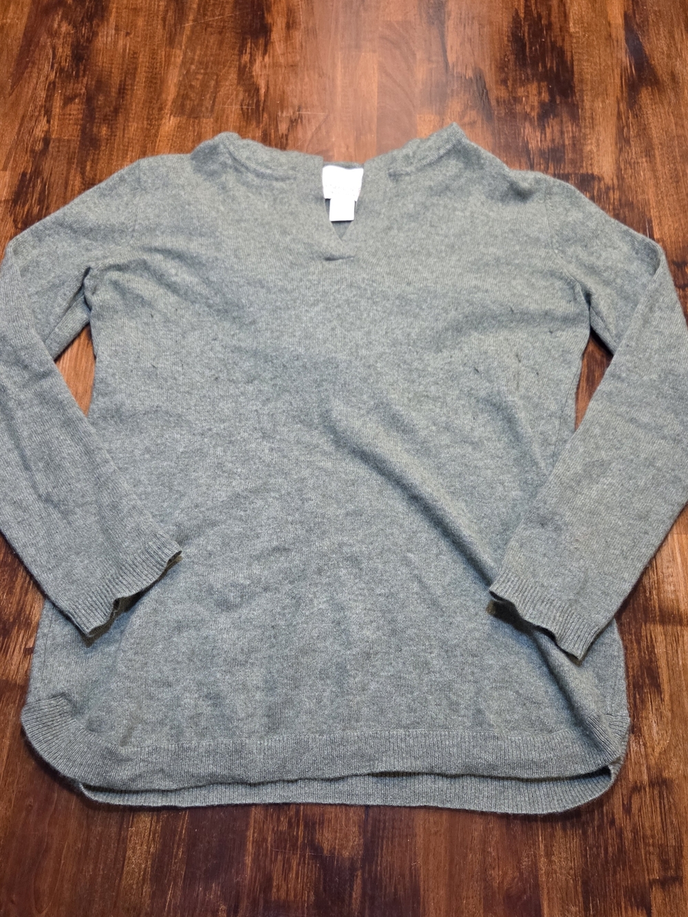 Cynthia Rowley women's 100% 2-Ply Cashmere sage green sweater size XS